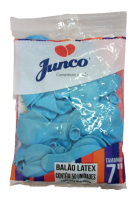 imagem de Balao Junco Latex Liso Numero 70 Azul Cl Com 50