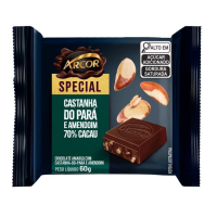 imagem de ARCOR Chocolate SPECIAL AMARGO com CASTANHA DO PARA 60G