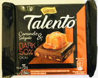 imagem de CHOC TALENTO DARK CRML SALGADO 75G