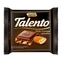 imagem de CHOCOLATE TALENTO MEIO AMARGO AMÊNDOAS 25G