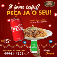 imagem de Macarrão na chapa+Coca Lata 350ml