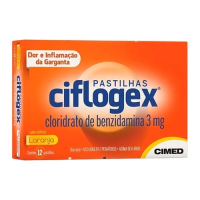 imagem de Ciflogex Sabor Laranja Cimed Caixa com 12 Pastilhas