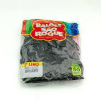 imagem de BALAO PRETO EBANO N°7 LISO (SC)C/50 UN - SAO ROQUE